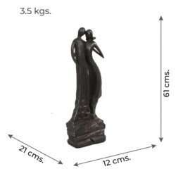 First Date 60Cm Ebony Effect picture 10 dimensions height 61cm x width 12cm x depth 21cm weight 3.5kg