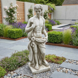 Hector Hunter Boy 83Cm White Stone Effect picture 01 a garden lifestyle image