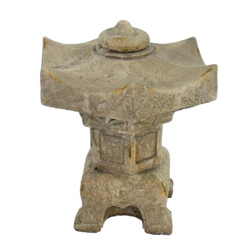 Pagoda Lantern Small 40Cm Weathered Dark Stone Effect picture 03 a white background image