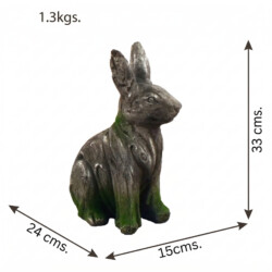Rabbit 33Cm Driftwood Effect picture 02 a white background image