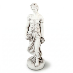 Sally In Summer 84Cm White Stone Effect picture 02 a white background image