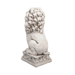 Small Lion 61Cm Antique Stone Effect picture 03 a white background image