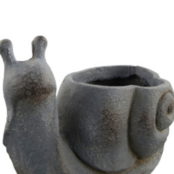 Snail Planter 24Cm Blue Iron Effect picture 05 a detail image