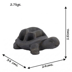 Tortoise Planter 15Cm Blue Iron Effect picture 10 dimensions height 15cm x width 24cm x depth 34cm weight 2.7kg