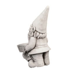 Wheelbarrow Gnome 60Cm Antique Stone Effect picture 03 a white background image