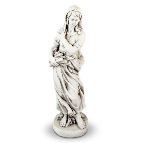 Wilma In Winter 84Cm White Stone Effect picture 02 a white background image