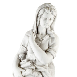 Wilma In Winter 84Cm White Stone Effect picture 05 a detail image