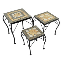 Brava Square Plantstand Set Of 3 Low picture 02 a white background image