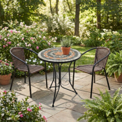 Nova Bistro 60Cm Set with 2 x San Remo Chair picture 01 a garden lifestyle image