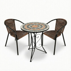 Nova Bistro 60Cm Set with 2 x San Remo Chair picture 02 a white background image