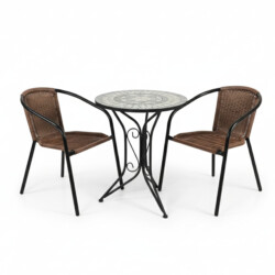 Verde Bistro 60Cm Set with 2 x San Remo Chair picture 02 a white background image