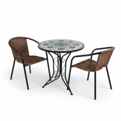 Viana Bistro 60Cm Set with 2 x San Remo Chair picture 02 a white background image