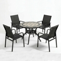 Trelluna 100Cm Table With 4 Pavanero Chairs Set picture 02 a white background image